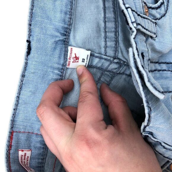 True Religion Jeans Size 33 GENO Blue - Picture 8 of 11